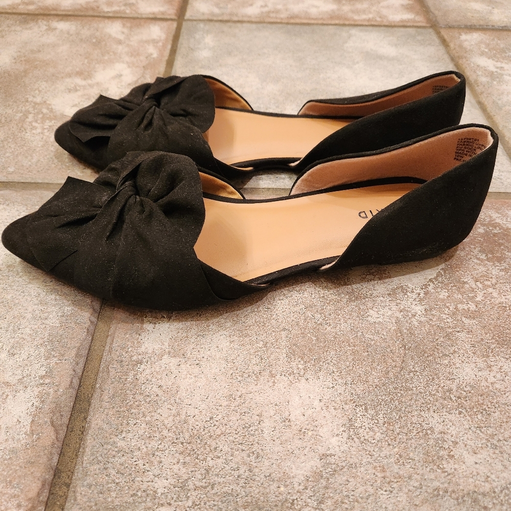 TORRID D'Orsay Pointed Flats Twist Bow Women's Size 12W